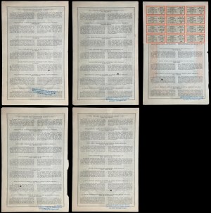 Third 5.5% Austrian War Loan - bond set (5 units).