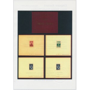 Carnet with PROBE stamps from the World of work issue - certificate