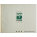 Carnet with PROBE stamps from the World of work issue - certificate