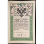 Czwarta Austriacka 5,5% Amortyzacyjna Wojenna Pożyczka Państwowa - zestaw obligacji (5 szt.)