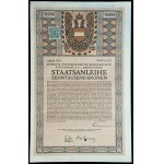 Siódma Austriacka 5,5% Wojenna Pożyczka Państwowa - zestaw obligacji (5 szt.)