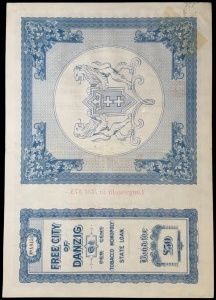 Danzig, Tobacco Monopoly, £50 1927, Danziger Besitz