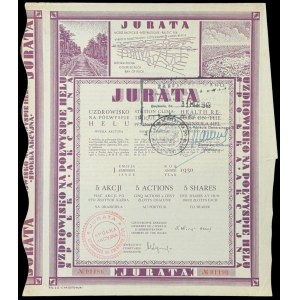 Jurata Uzdrowisko na Półwyspie Hel S.A., 5 x 100 zł, Emisja I
