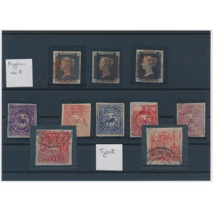 Set, England and Tibet, Stamps (10 pcs.)