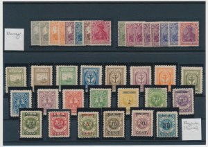 Set, Memel (Klaipeda), Danzig, Latvia, Russia, Tuva, Stamps (ca. 77 pcs.)