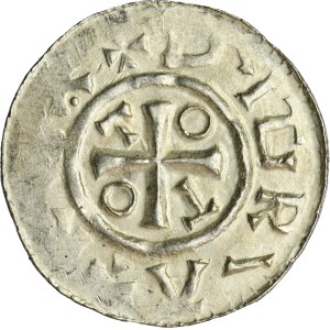 Germany, Lower Saxony, Gandersheim, Otto III, Denarius type OAP - AMEN group