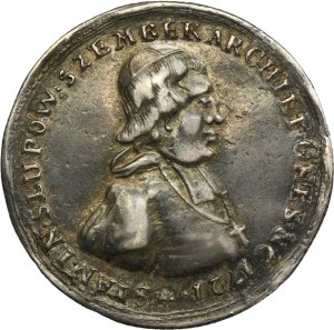 Médaille, Stanislaw Szembek Archevêque de Gniezno, Primat de Pologne 1721 - EXTRÊMEMENT RARE