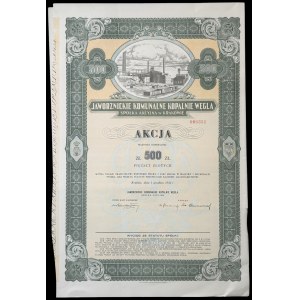 Jaworznickie Komunalne Kopalnie Węgla S.A., 500 zł 1932