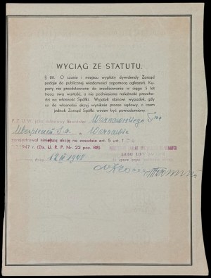 Warszawskie Towarzystwo Ubezpieczeń S.A., 5 x 100 zł