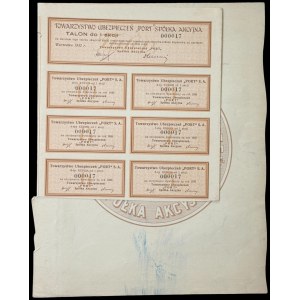 Towarzystwo Ubezpieczeń Port S.A., 100 zł 1932