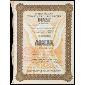 Towarzystwo Ubezpieczeń Piast S.A., 100 zł