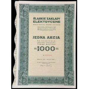 Śląskie Zakłady Elektryczne S.A., 1.000 zł