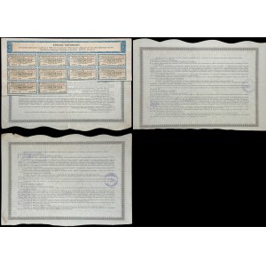 Towarzystwo Kredytowe Ziemskie w Warszawie, 4,5% list zastawny serii 5 - zestaw 3 szt.