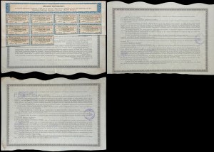 Towarzystwo Kredytowe Ziemskie w Warszawie, 4,5% list zastawny serii 5 - zestaw 3 szt.