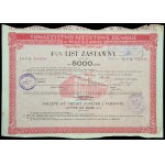 Towarzystwo Kredytowe Ziemskie w Warszawie, 4,5% list zastawny serii 5 - zestaw 3 szt.