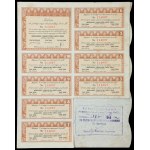 Warszawskie Towarzystwo Fabryk Cukru S.A., 100 zł i 50 x 100 zł 1937 - zestaw 2 szt.