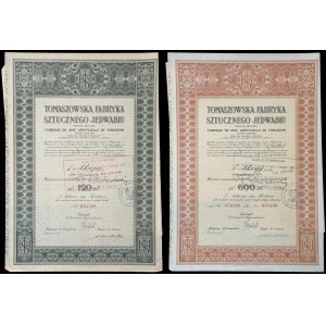 Tomaszowska Fabryka Sztucznego Jedwabiu S.A., 120 zł i 5 x 120 zł - zestaw 2 szt.