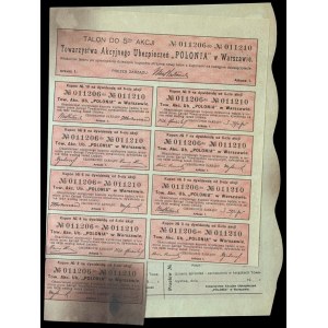 Towarzystwo Akcyjne Ubezpieczeń Polonia, 5 x 1.000 mkp 1922, Emisja III