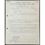 Śląskie Kopalnie i Cynkownie S.A., 100 zł 1924, uprzywilejowana + dokument