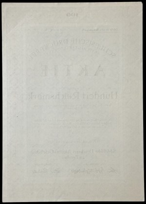 Wroclaw, Schlesische Druckerei Aktien-Gesellschaft, 100 Reichsmark 1925