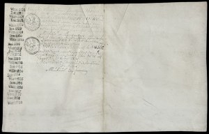 Świdnicko-Jaworskie Duchy - receipt of pledge letters 1827