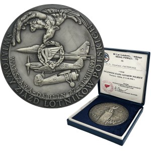 Third Polish Republic, Medal of 80 Years of Polish Aviation 1998 with box and ID card
