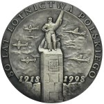 Third Polish Republic, Medal of 80 Years of Polish Aviation 1998 with box and ID card