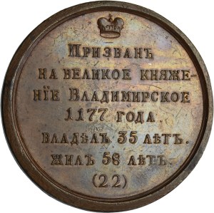 Russia, Medal Suite, Vsevolod III 1177-1212