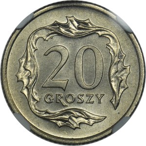 20 groszy 1990 - NGC MS67