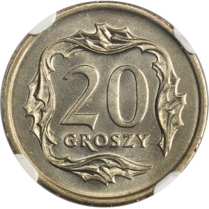 20 groszy 1990 - NGC MS67
