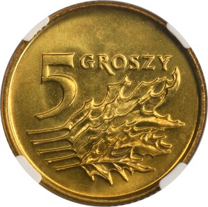 5 pennies 1993 - NGC MS66