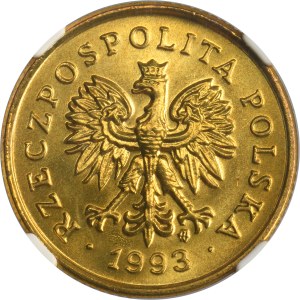 5 groszy 1993 - NGC MS66