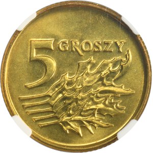 5 groszy 1993 - NGC MS66