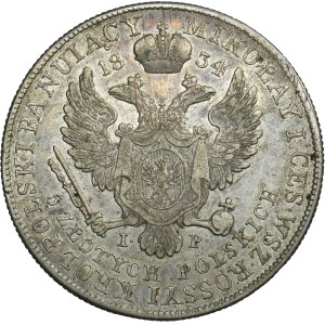 Kingdom of Poland, 5 zloty Warsaw 1834 IP