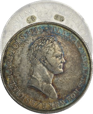 Kingdom of Poland, 5 Zloty Warsaw 1829 FH - RARE