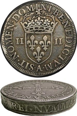 Henry III of France, 1/4 Ecu Paris 1578 A - PIEDFORT - VERY RARE