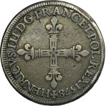 Henry III of France, 1/4 Ecu Paris 1578 A - PIEDFORT - VERY RARE