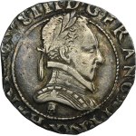 Henry III of France, 1/2 Franc Bourges 1586 - VERY RARE, Skull
