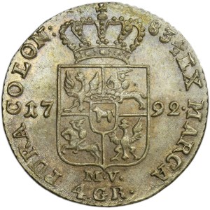 Poniatowski, 4 Groschen 1792 MV