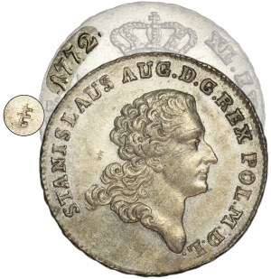 Poniatowski, 8 Groschen 1772 AP - VERY RARE - ex. Potocki