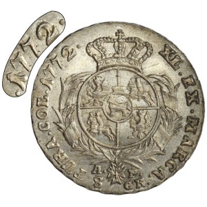 Poniatowski, 8 Groschen 1772 AP - VERY RARE - ex. Potocki