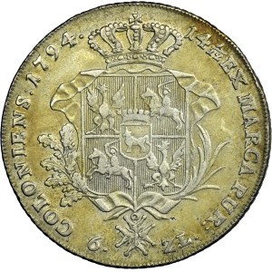 Poniatowski, Thaler 6 zloty Warsaw 1794