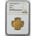 Henry III of France, Ecu d'or Paris 1589 A - NGC MS63 - RARE
