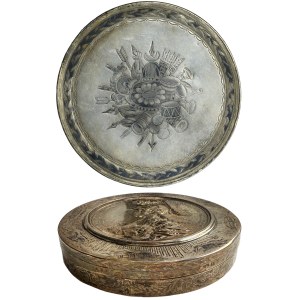 Russia, Silver Snuffbox with a Medallion of Catherine II