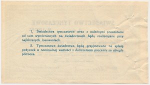 TKM Warszawa, świadectwo tymczasowe 4,5% listu zastawnego konwersyjnego