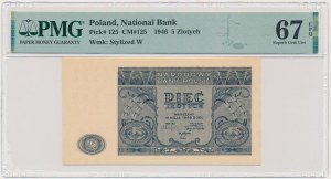5 złotych 1946 - PMG 67 EPQ