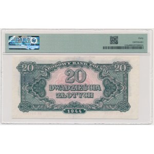 20 złotych 1944 ...owym - BT - PMG 40