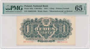 1 złoty 1944 ...owym - XB - PMG 65 EPQ