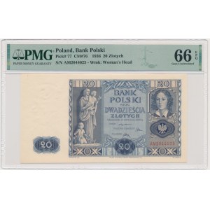 20 złotych 1936 - AM - PMG 66 EPQ