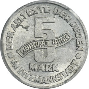 Ghetto Litzmannstadt, 5 mark 1943 Al - PCGS MS62